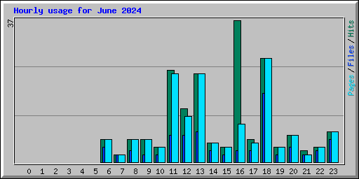 Hourly usage for June 2024